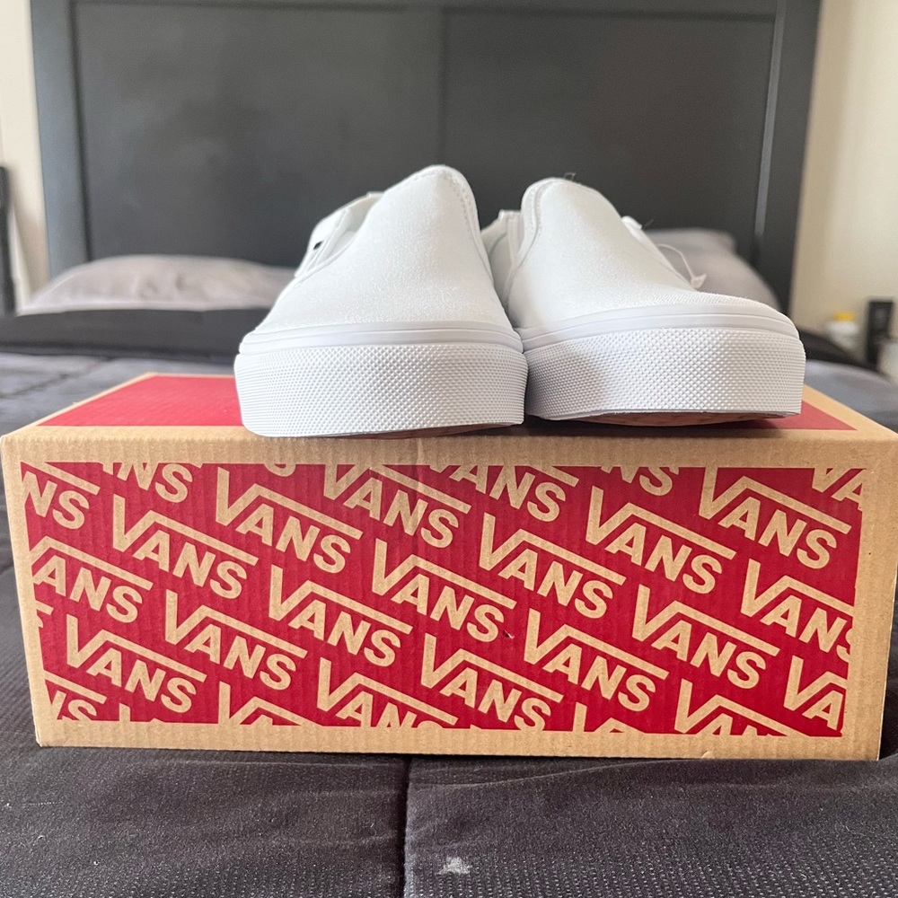Clean white Vans